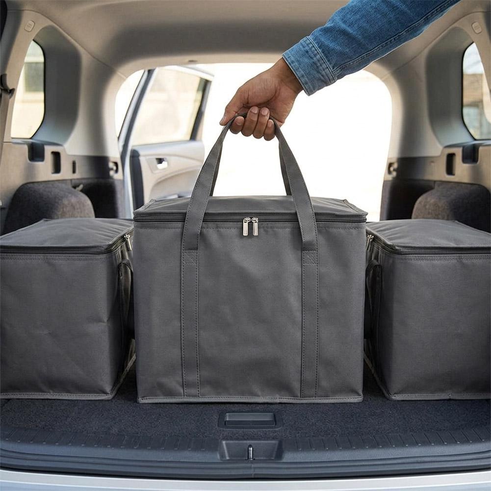 Meal Prep Bag - Upgrade Portable Lunch Cooler Bag Folding