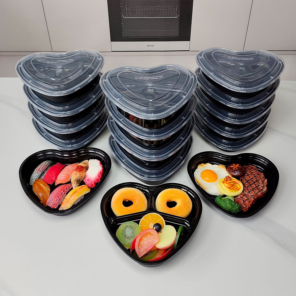 Meal Preparation - 20 Pieces, Heart-Shaped Meal Preparation Containers,