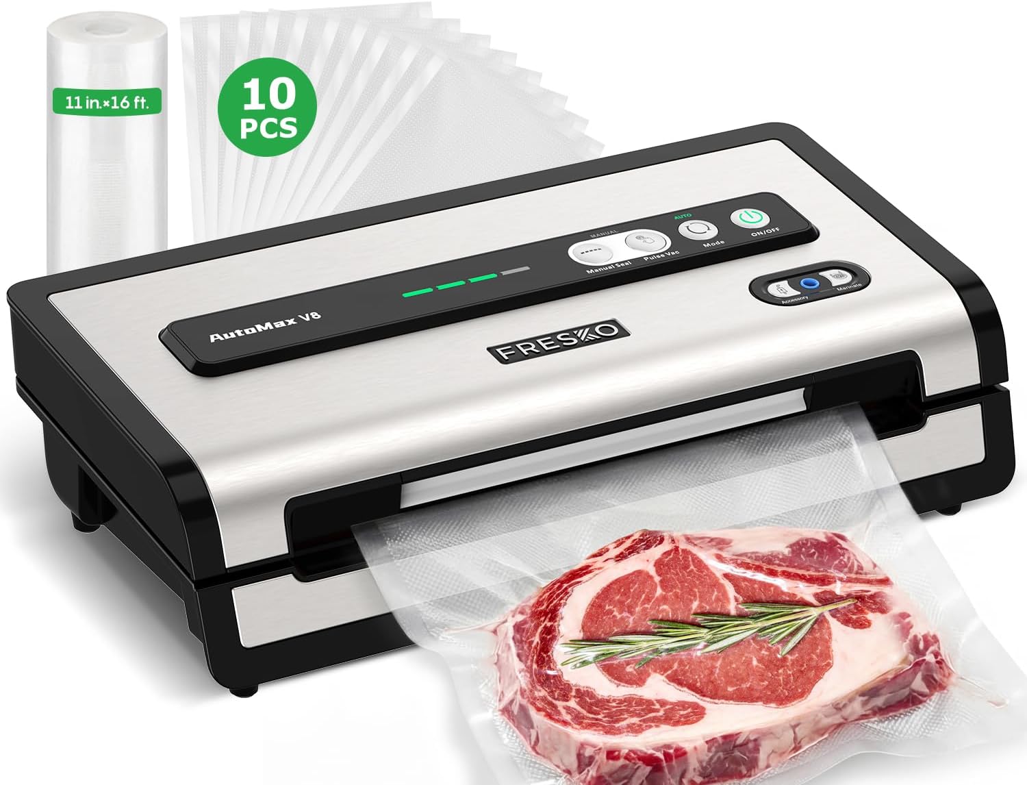 Meal Prep Bag - Automatic Vacuum Sealer for Food -