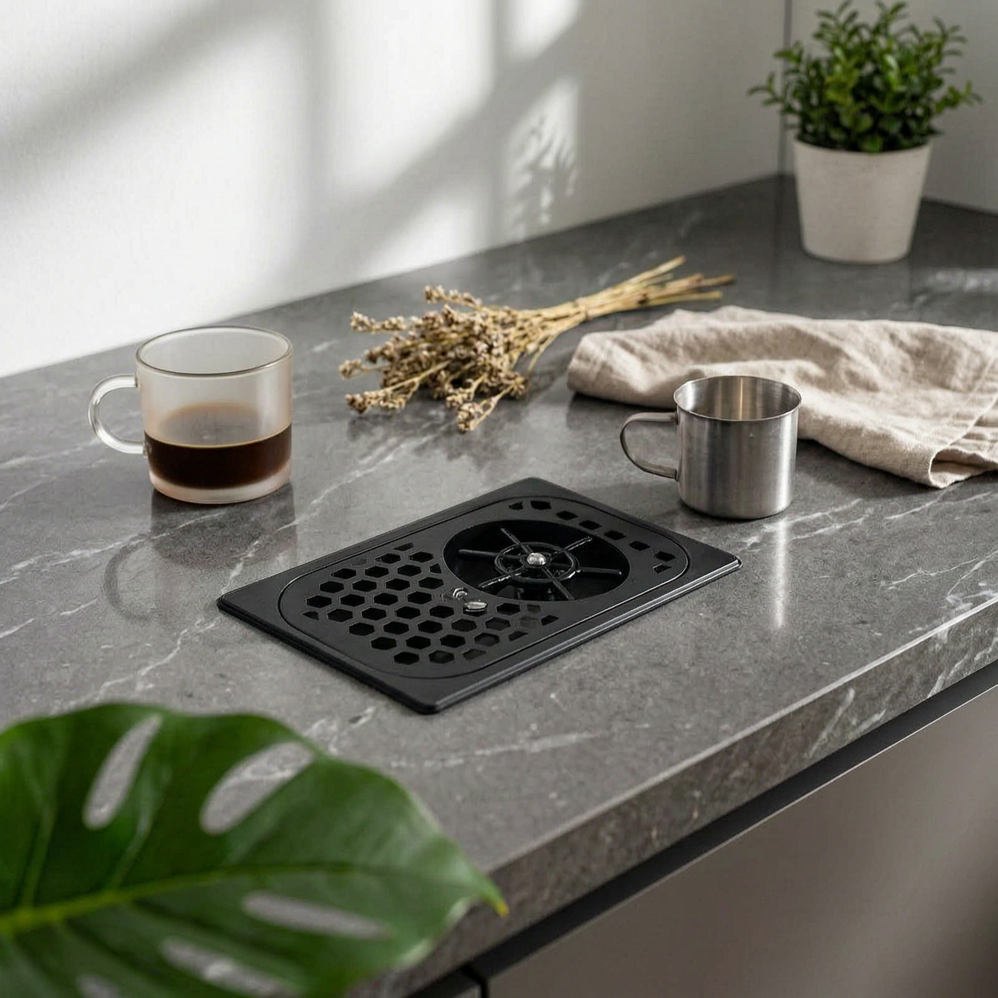 Meal Prep Quick - Stainless Steel Cup Washer Recessed Honeycomb