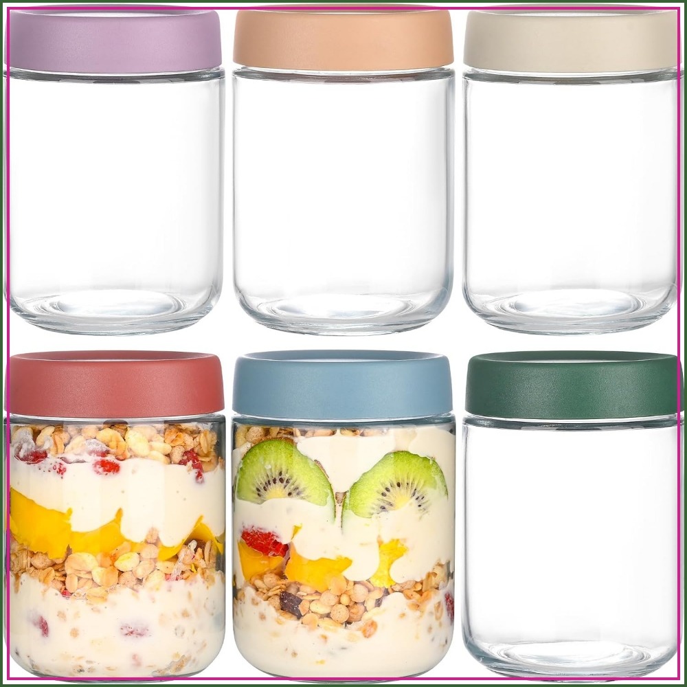 Meal Prep Yogurt - 16 oz Glass Meal Prep Jars