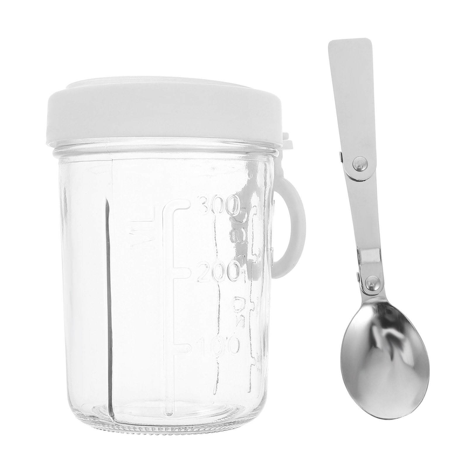Meal Prep Yogurt Parfait - Glass Oatmeal Container 350Ml Overnight Oats