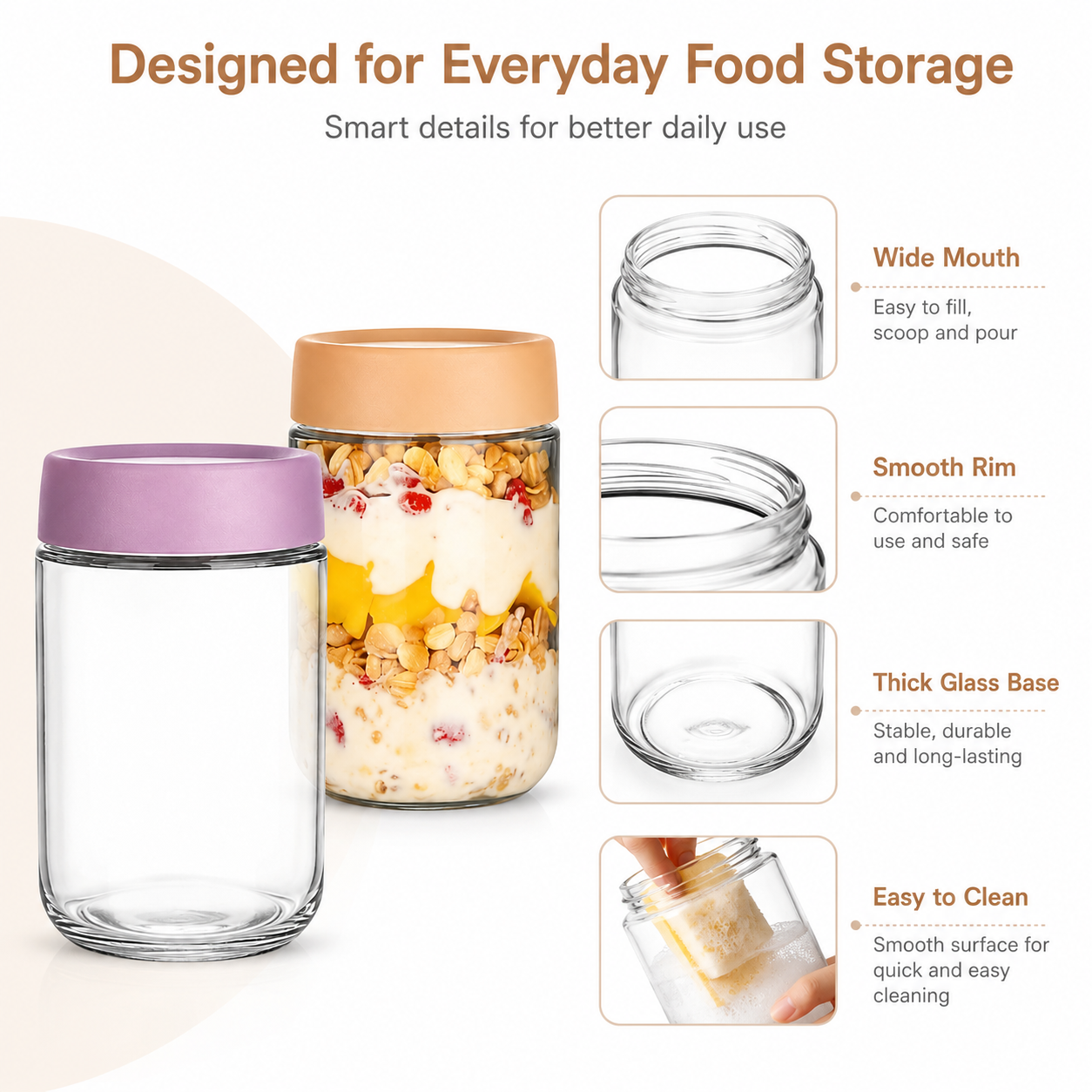 Overnight Oats Jar with Airtig - Meal Prep Yogurt recension och pris