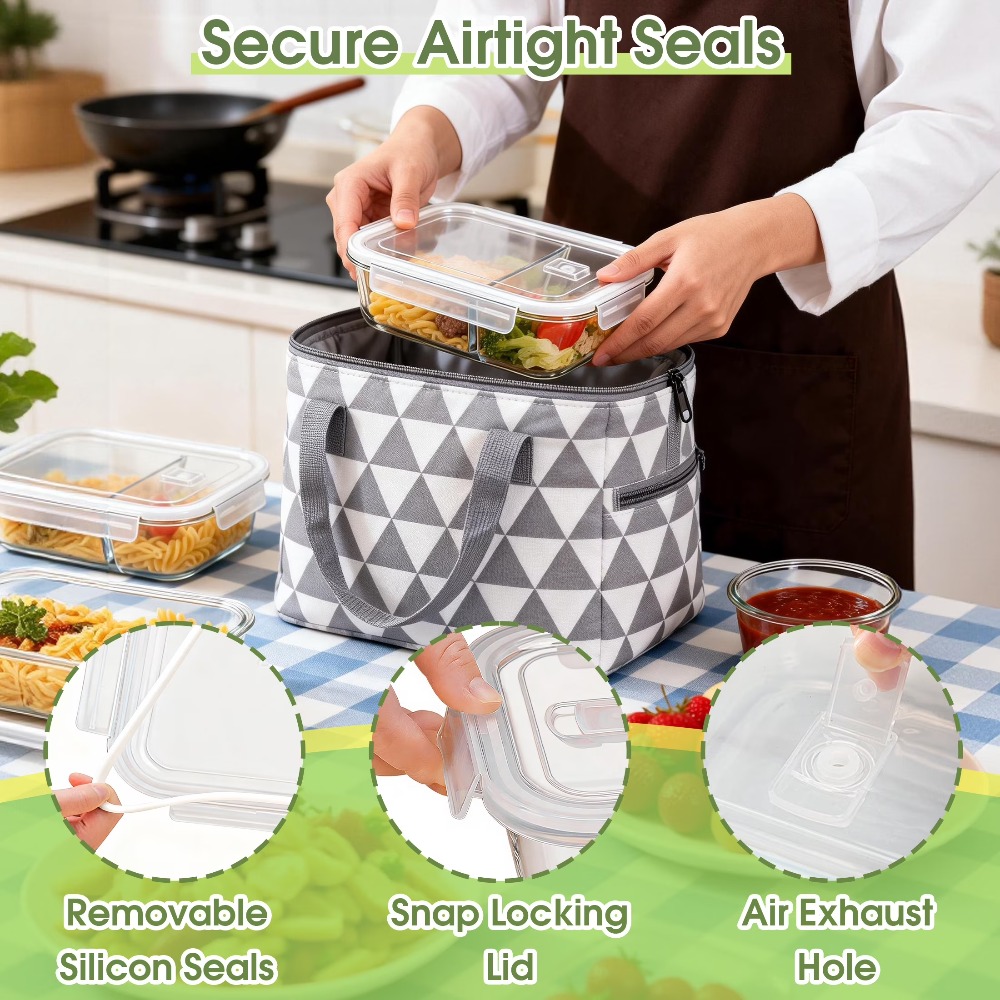 Glass Food Storage Containers  - Meal Prep Freezer recension och pris