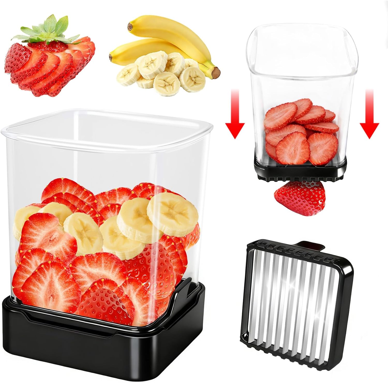 Fruit Slicer Cup for Strawberr - Meal Prep Quick recension och pris