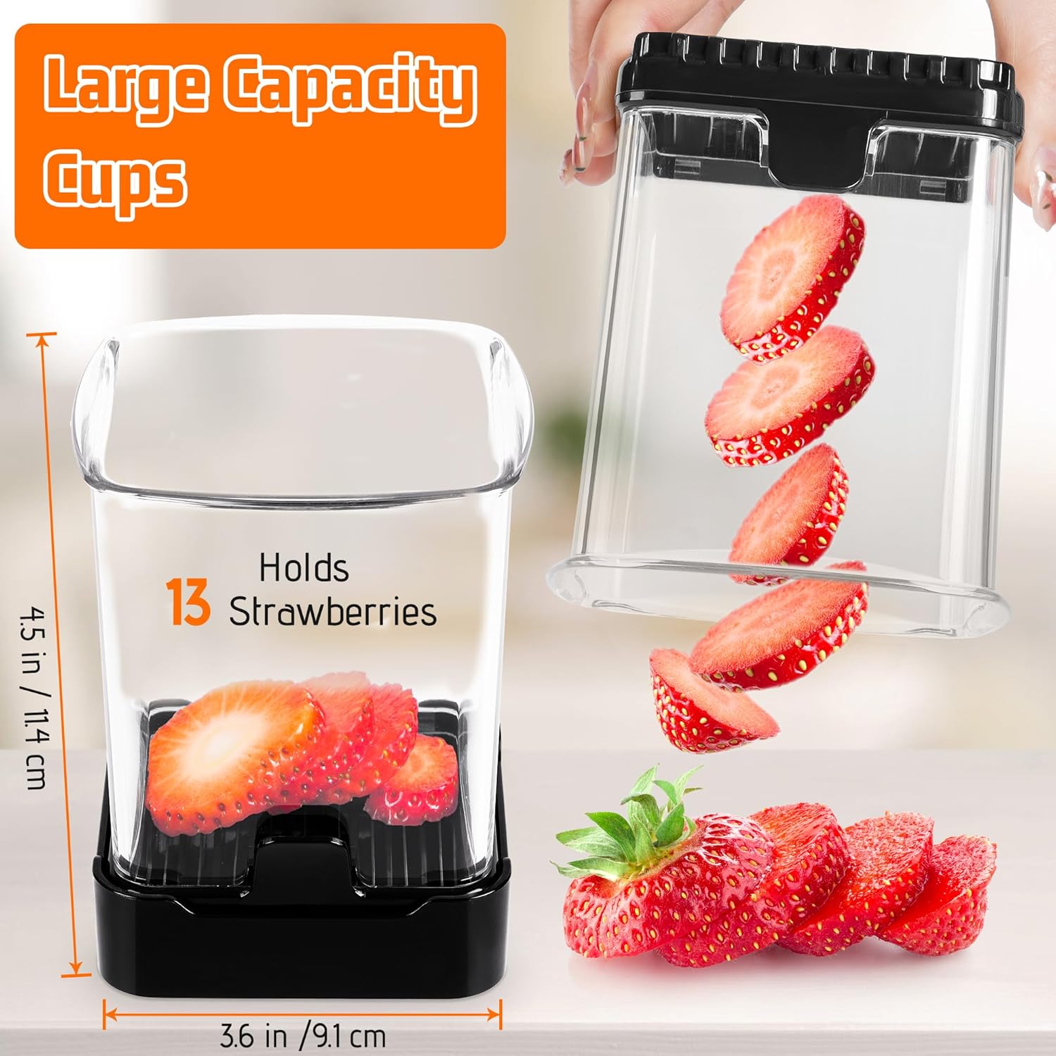 Fruit Slicer Cup for Strawberr - Meal Prep Quick recension och pris