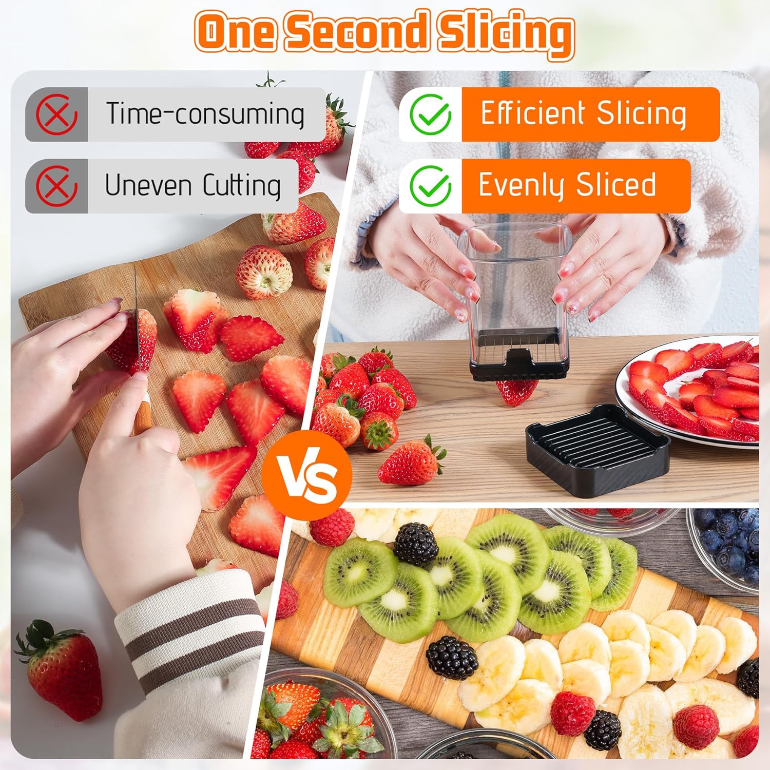 Fruit Slicer Cup for Strawberr - Meal Prep Quick recension och pris