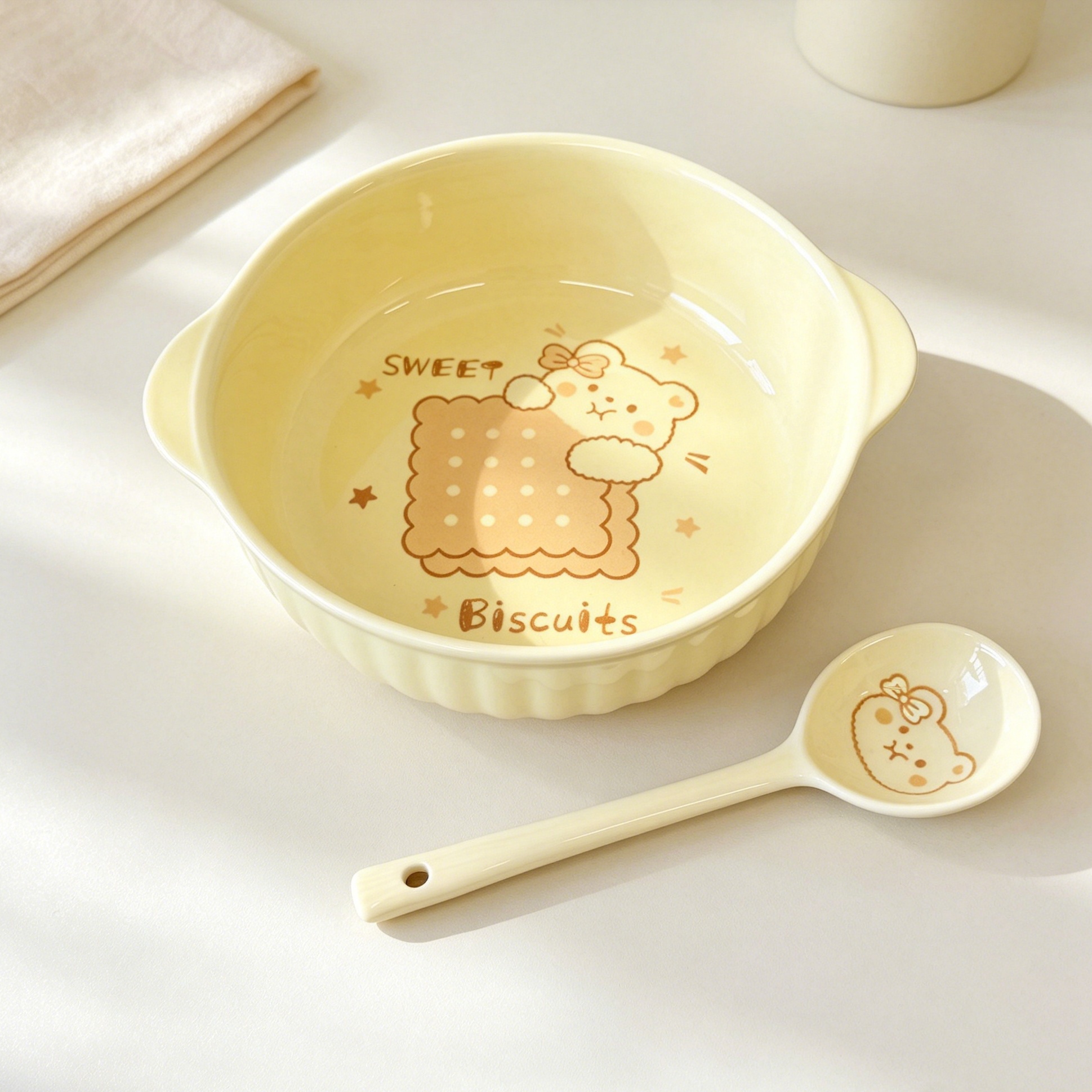 7.5 Inch Cute Cartoon Bear Rab - Meal Prep Microwave recension och pris