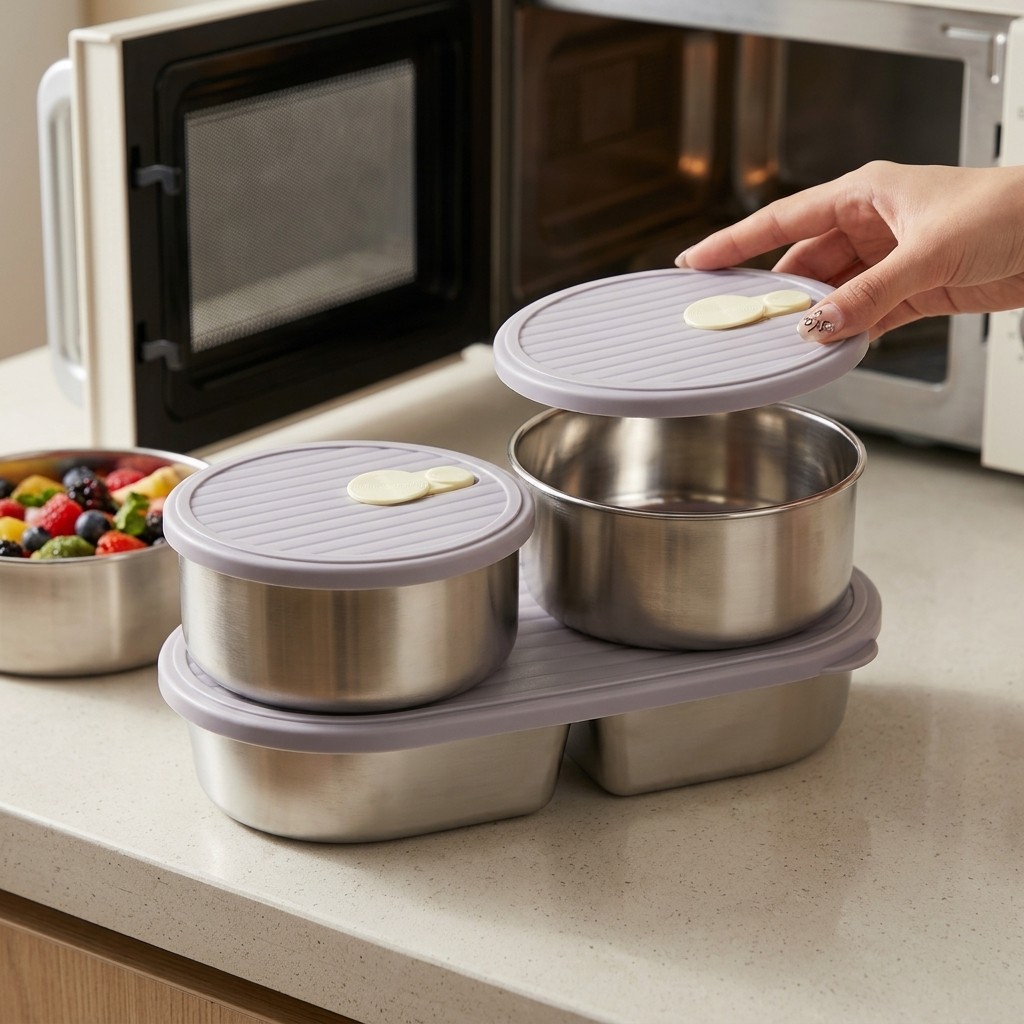 Microwavable 304 Stainless Ste - Meal Preparation recension och pris