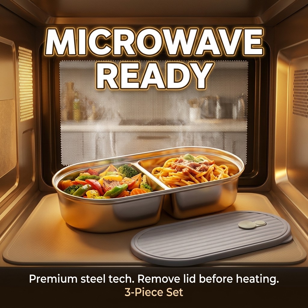 Microwavable 304 Stainless Ste - Meal Preparation recension och pris