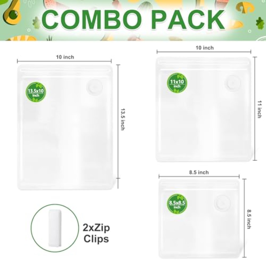 Reusable Vacuum Sealer Bags -  - Meal Prep Freezer recension och pris