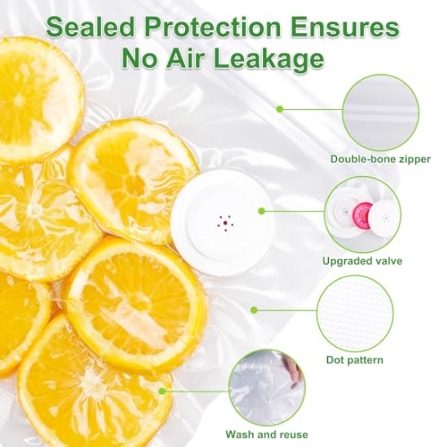 Reusable Vacuum Sealer Bags -  - Meal Prep Freezer recension och pris
