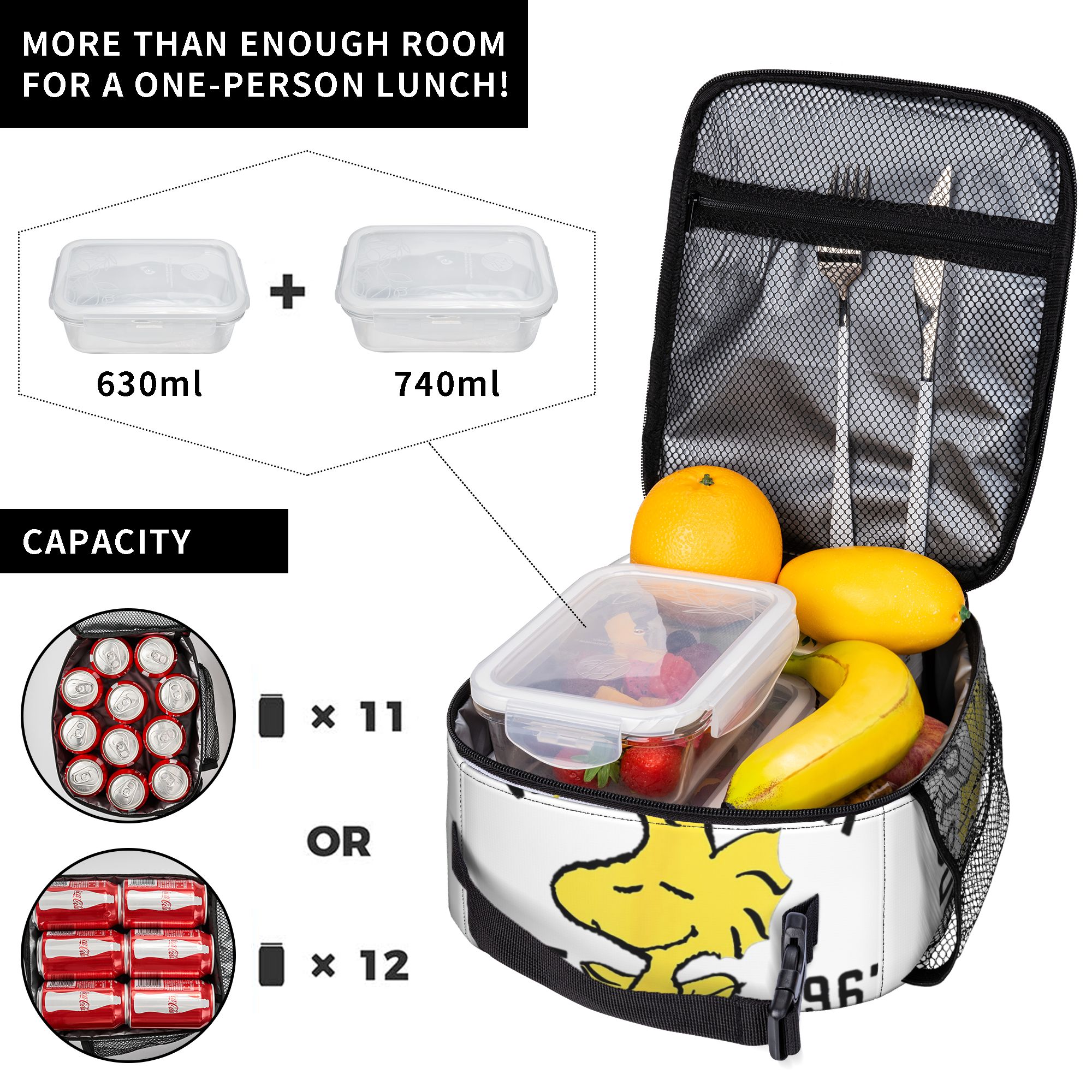 Peanuts Woodstock Snoopy Insul - Meal Prep Bag recension och pris