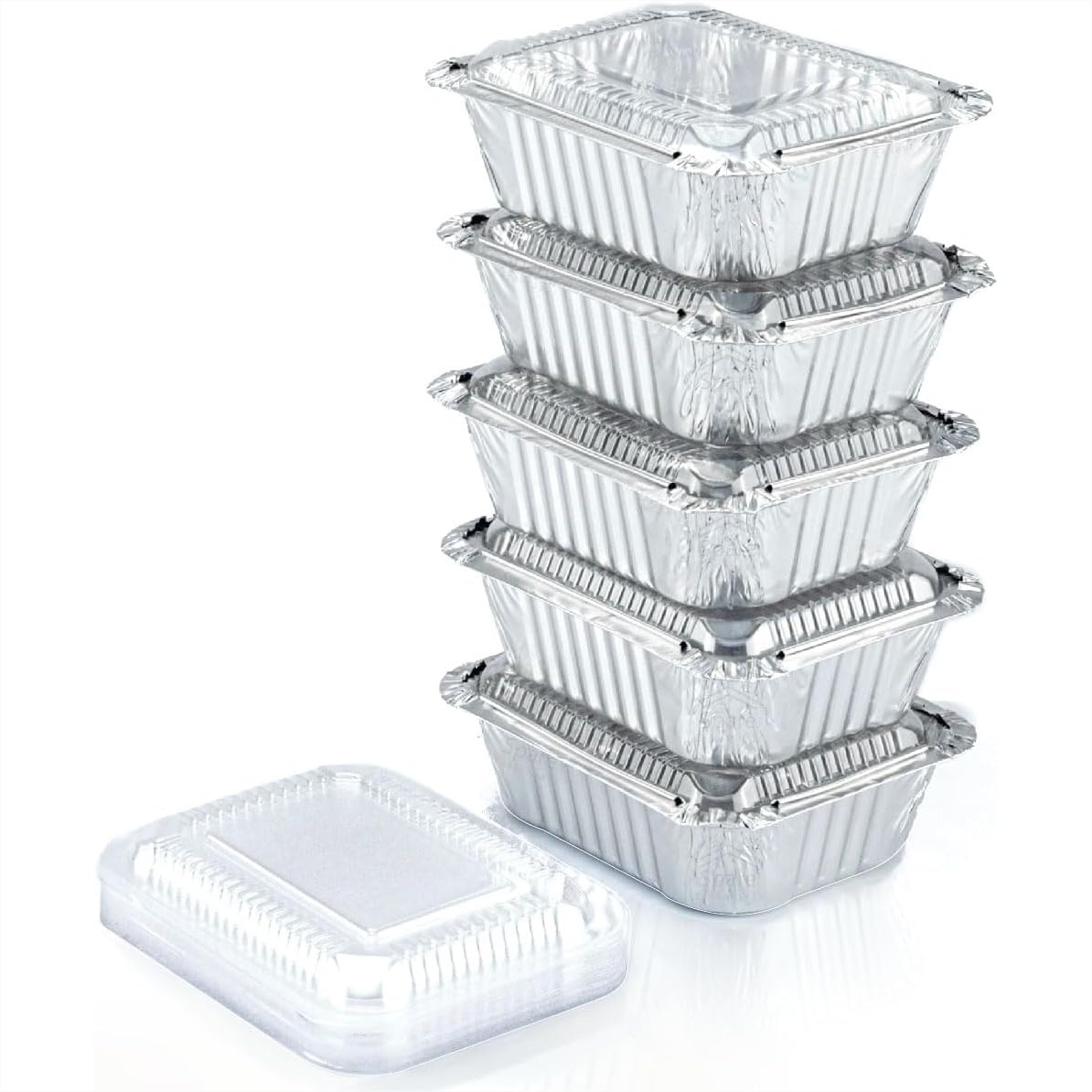 55 Pack 1 Lb Aluminum Pans wit - Meal Prep Freezer recension och pris