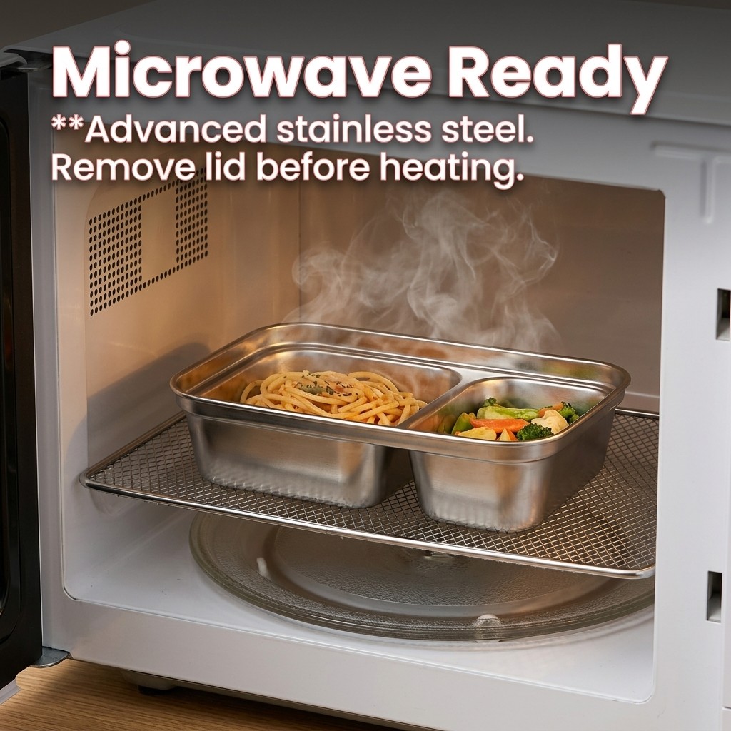Microwave Safe 304 Stainless S - Meal Preparation recension och pris