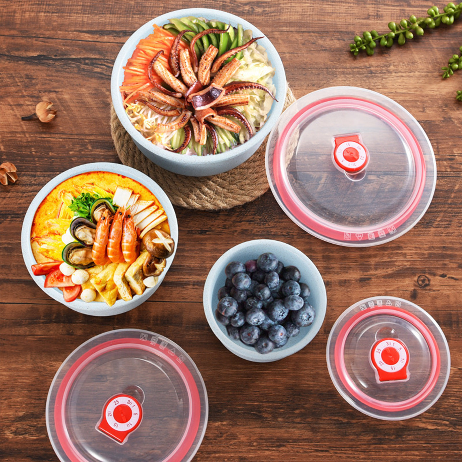 3pcs Food Storage Containers B - Meal Preparation recension och pris