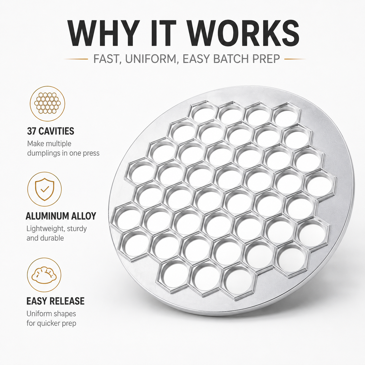 37 Holes Aluminum Alloy Dumpli - Meal Prep Quick recension och pris
