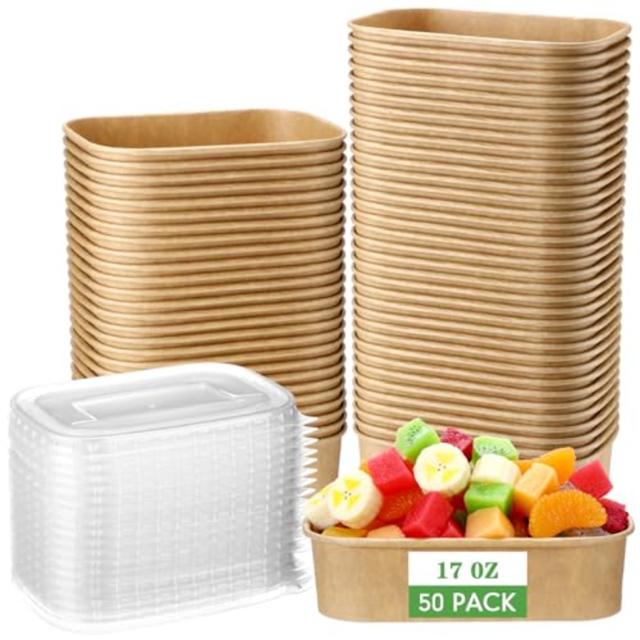 50 Pack Disposable Food Contai - Meal Prep Yogurt recension och pris