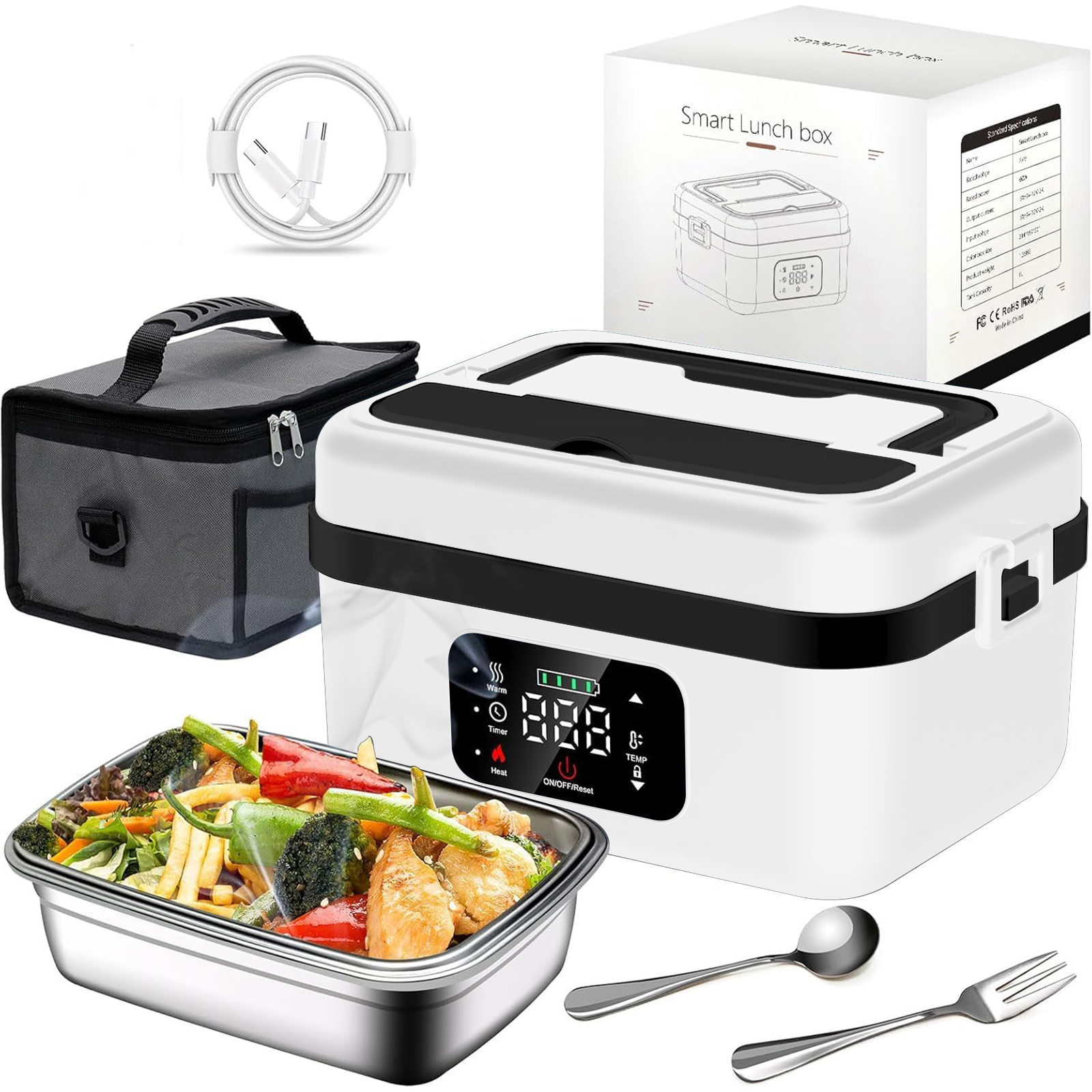 8000mAh Rechargeable Timer Aut - Meal Prep Bag recension och pris
