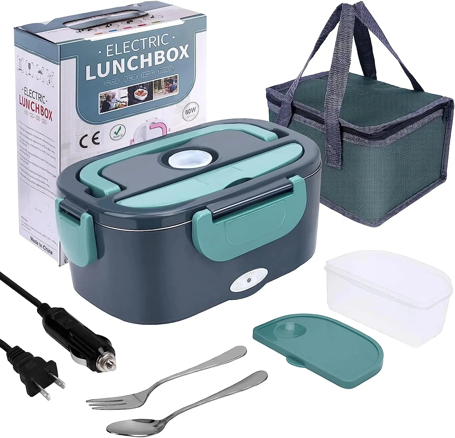 1.5L 60W Electric Portable Lun - Meal Prep Microwave recension och pris
