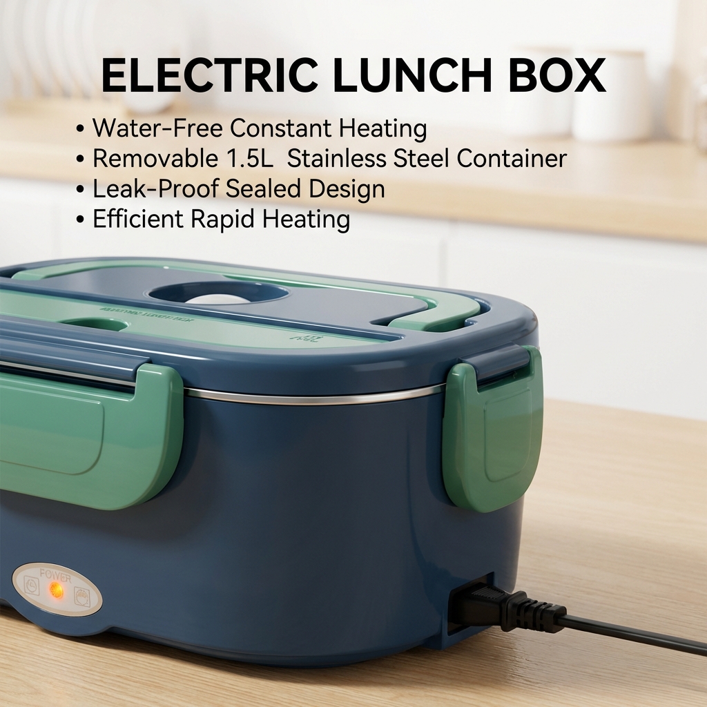 1.5L 60W Electric Portable Lun - Meal Prep Microwave recension och pris