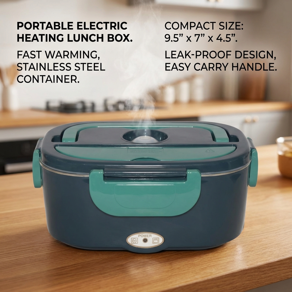 1.5L 60W Electric Portable Lun - Meal Prep Microwave recension och pris
