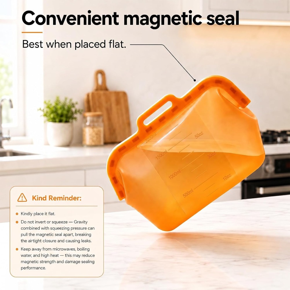 Reusable Silicone Food Storage - Meal Prep Freezer recension och pris
