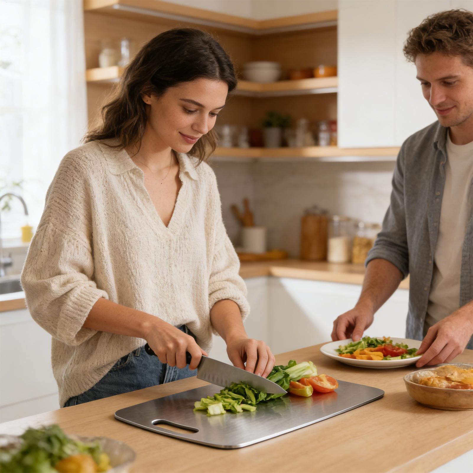 Stainless Steel Cutting Board  - Meal Prep Food recension och pris