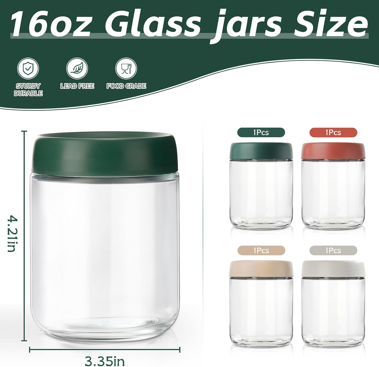 Glass Overnight Oats Container - Meal Prep Yogurt recension och pris