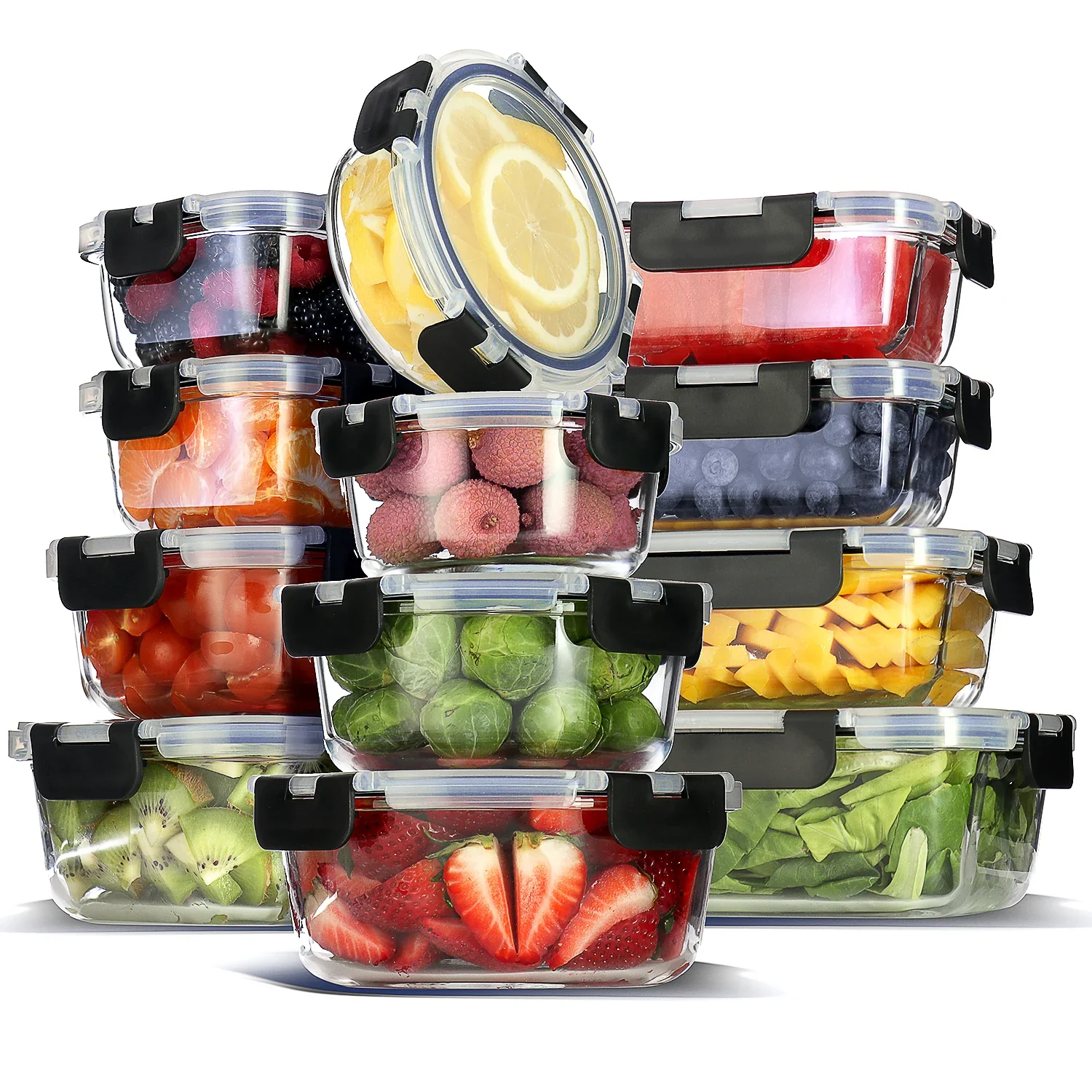 Glass Food Storage Containers  - Meal Prep Freezer recension och pris