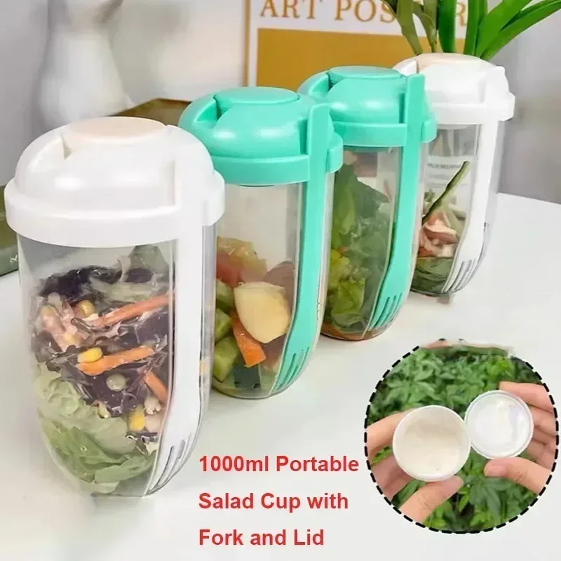 Portable Salad Bowl with Lid a - Meal Prep Yogurt recension och pris