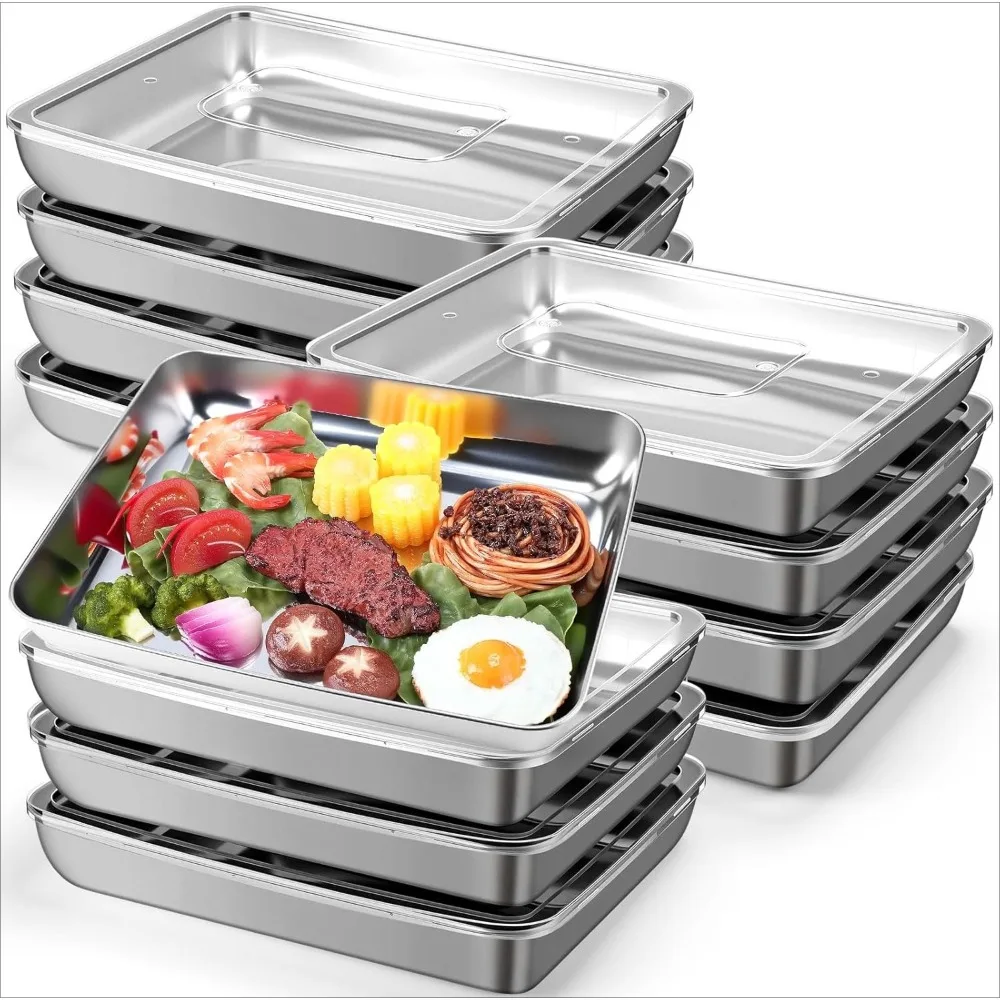 12PC Stainless Steel Food Cont - Meal Prep Freezer recension och pris