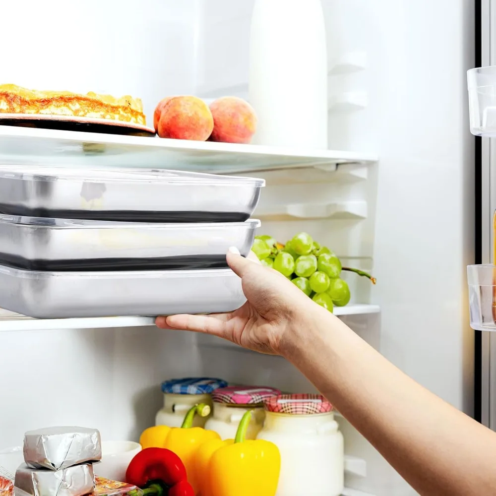 12PC Stainless Steel Food Cont - Meal Prep Freezer recension och pris