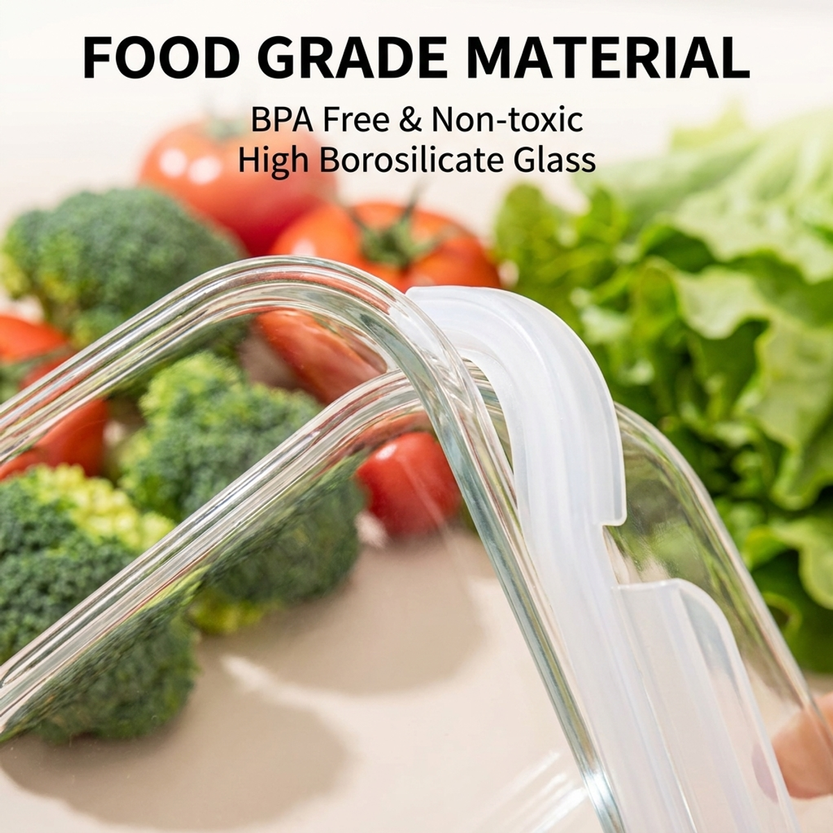Premium White Glass Food Conta - Meal Prep Microwave recension och pris