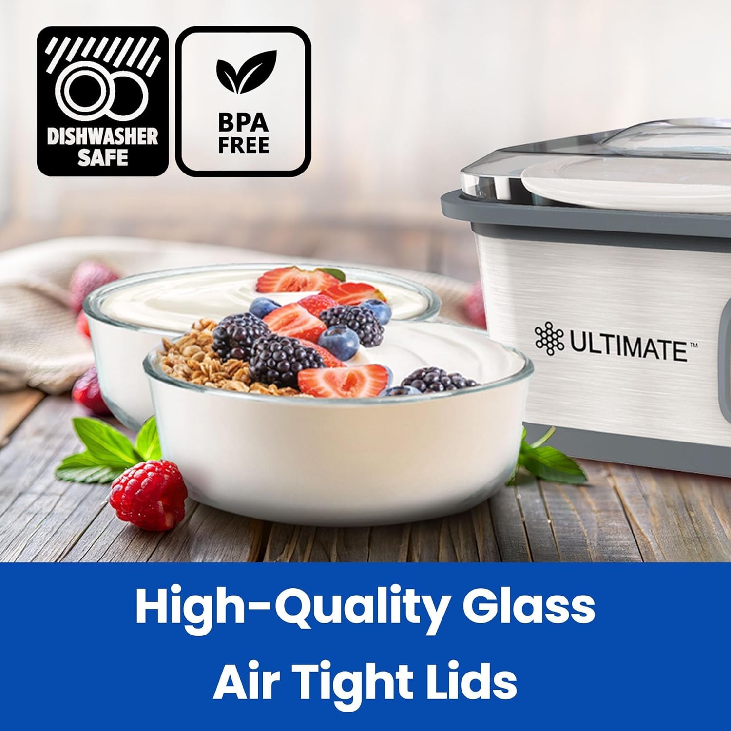 Yogurt Containers 2 Pack, 1-Qu - Meal Prep Yogurt recension och pris
