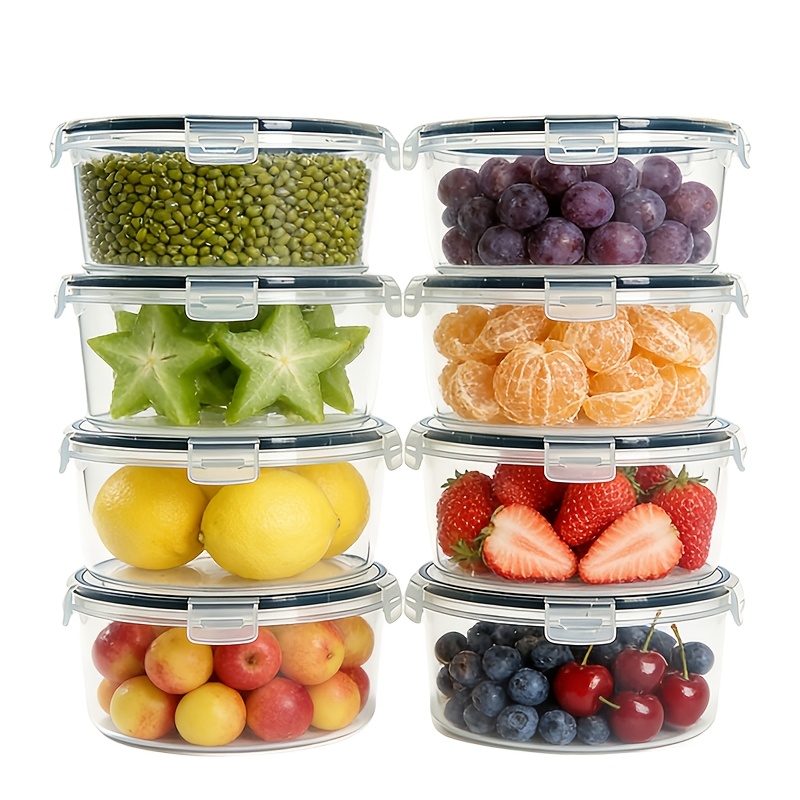 2/4/6/8 Pcs Round Fresh-Keepin - Meal Preparation recension och pris
