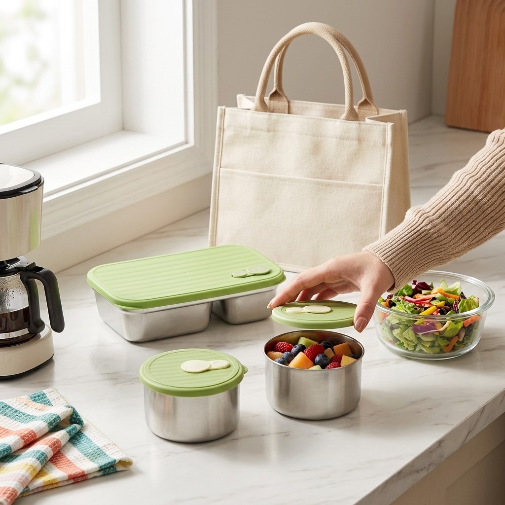 Microwave Safe 304 Stainless S - Meal Preparation recension och pris