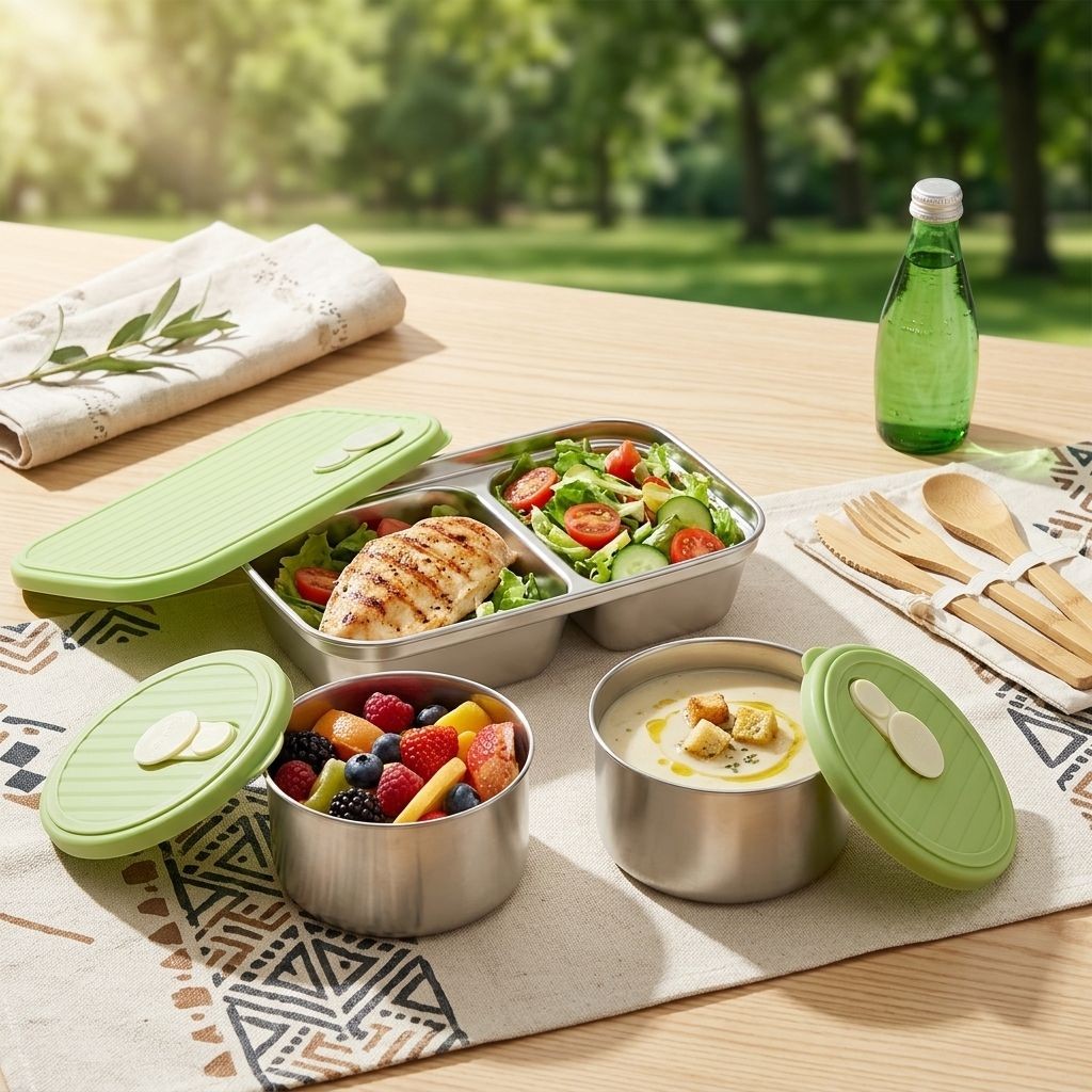 Microwave Safe 304 Stainless S - Meal Preparation recension och pris