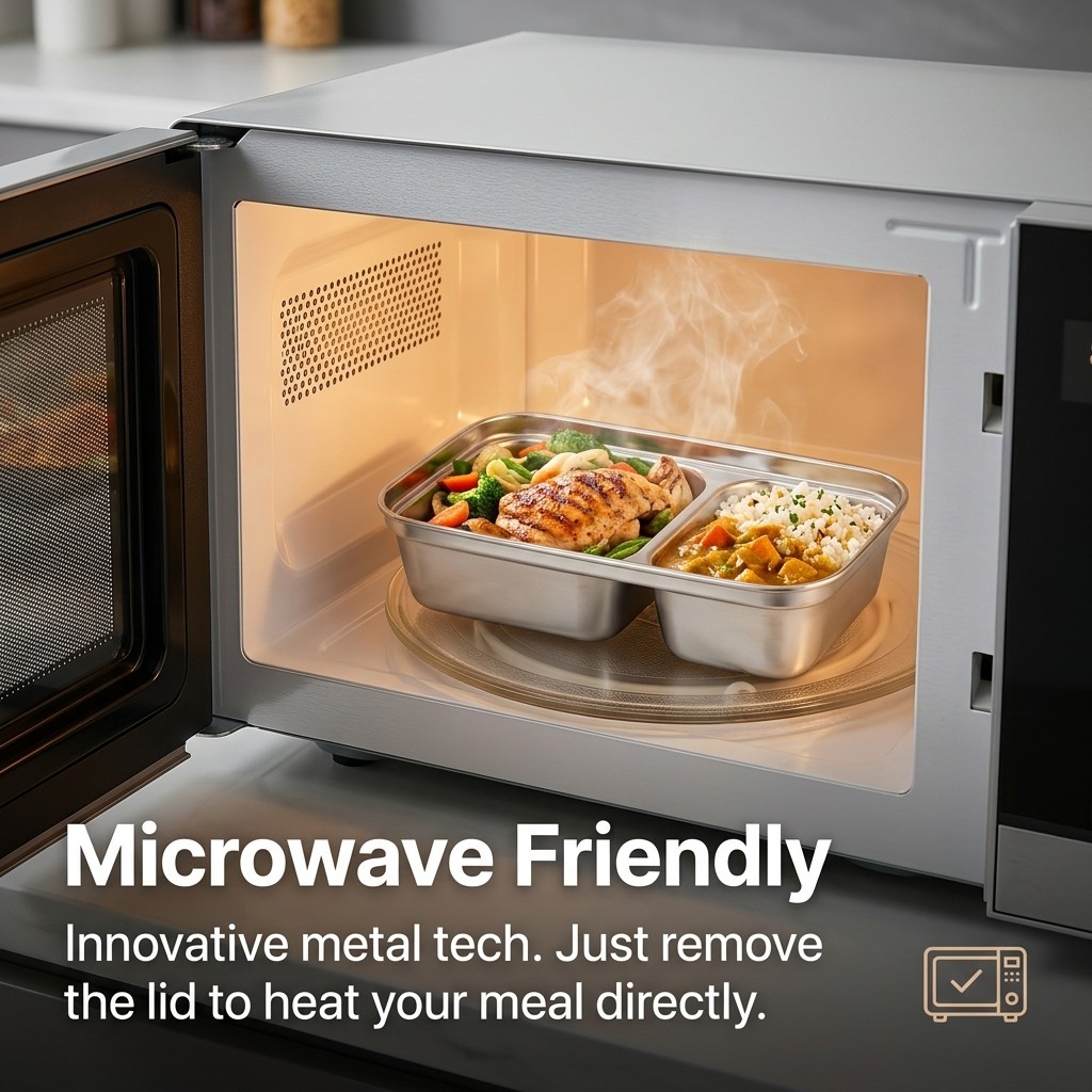 Microwave Safe 304 Stainless S - Meal Preparation recension och pris