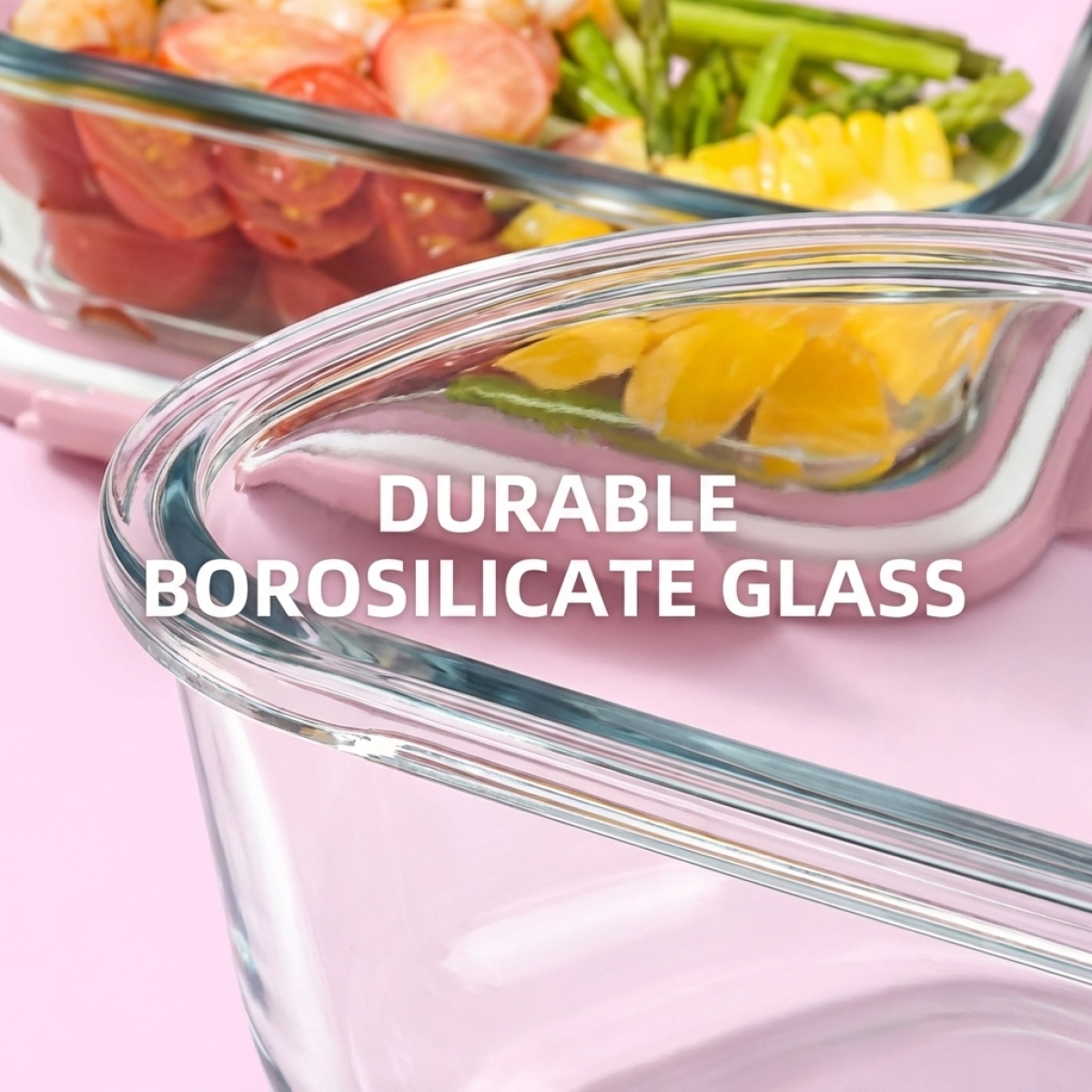 High Borosilicate Glass Food S - Meal Prep Microwave recension och pris