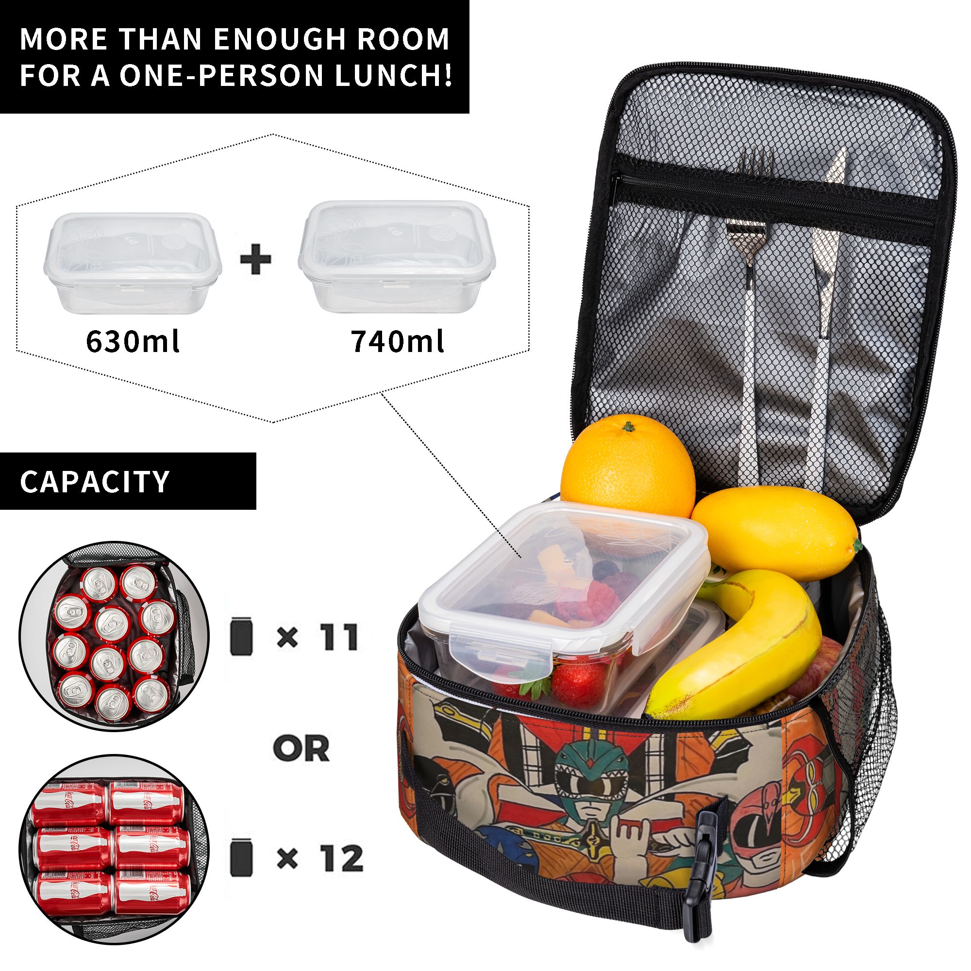 Power Rangers and Megazord Art - Meal Prep Bag recension och pris
