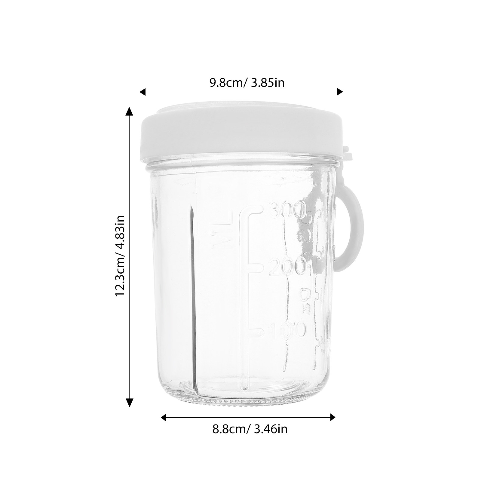 Glass Oatmeal Container 350Ml  - Meal Prep Yogurt Parfait recension och pris