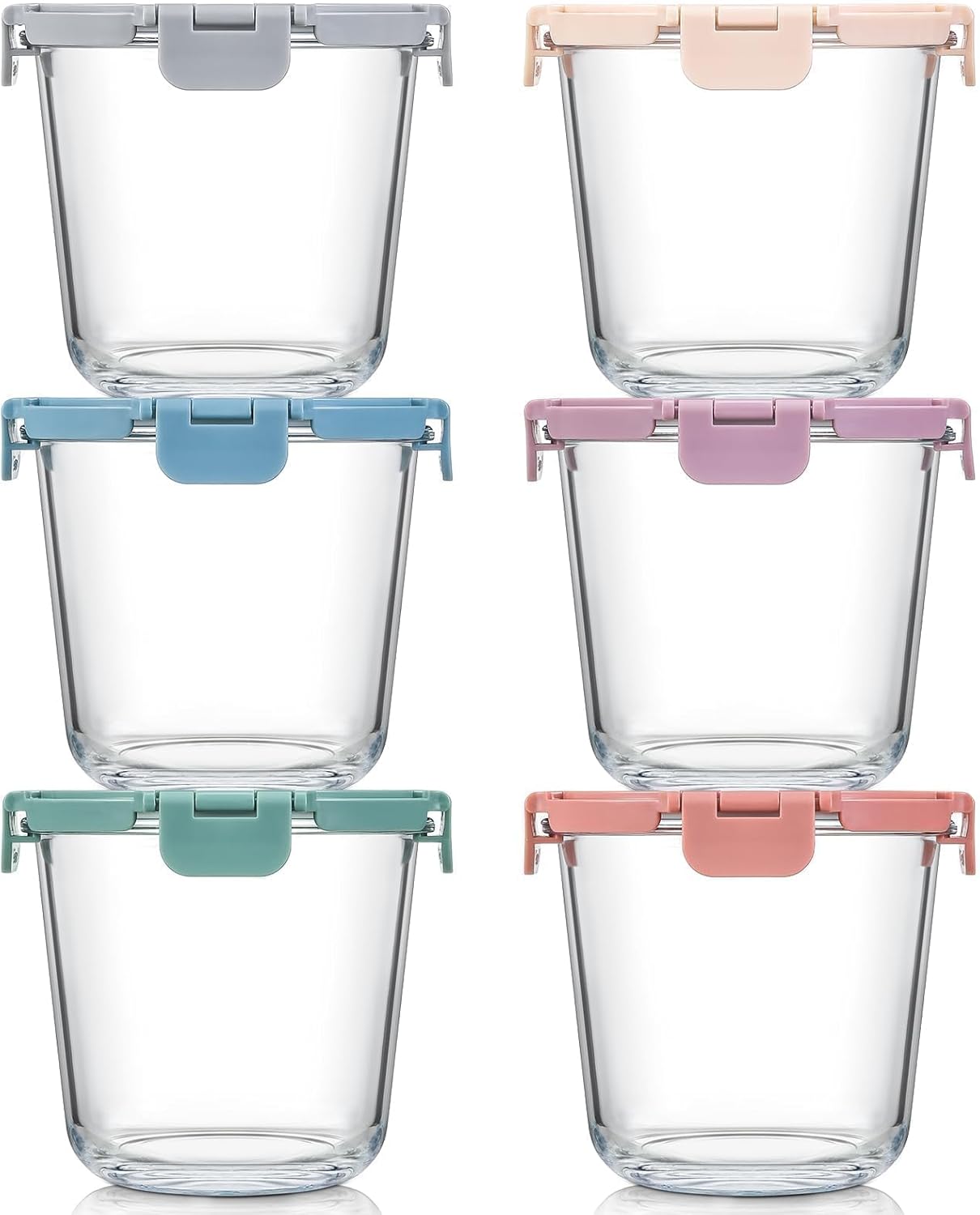 [UPGRADED LID] 6 Sets 3 Cup/24 - Meal Prep Food recension och pris