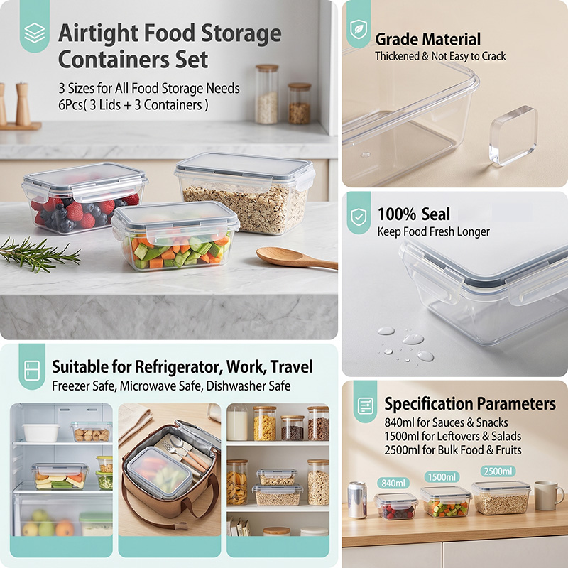 34PCS-Assorted Size Airtight F - Meal Prep Freezer recension och pris