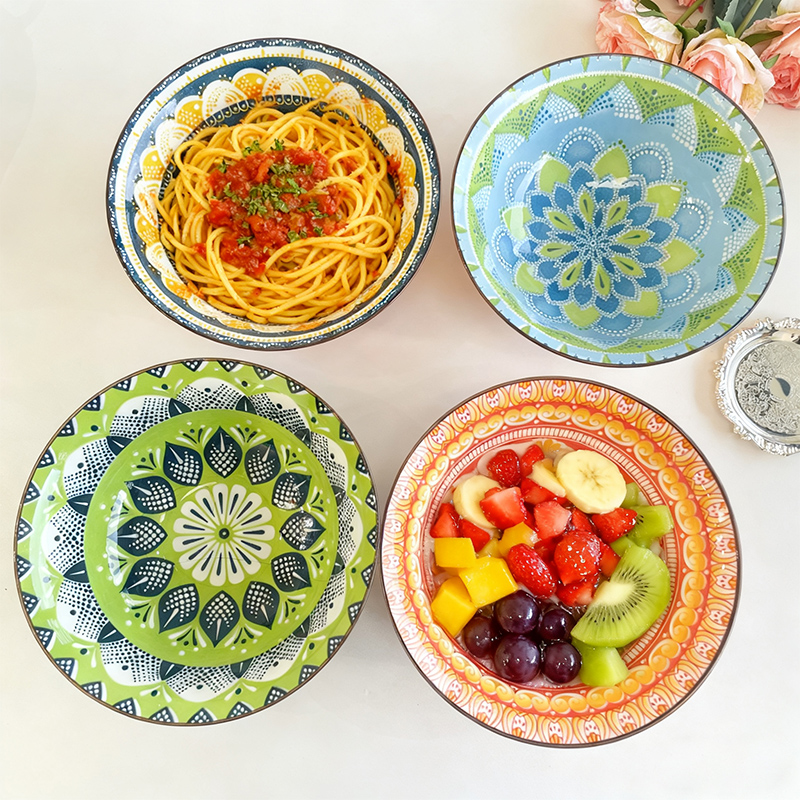 1/4-Piece Bohemian Ceramic Sou - Meal Prep Microwave recension och pris