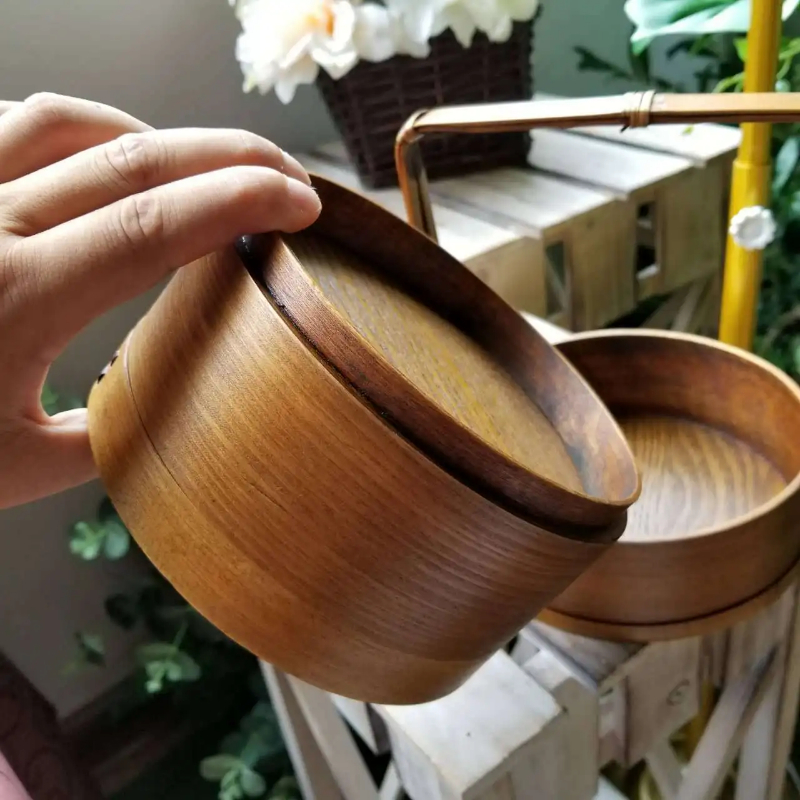 Japanese Wooden Bento Lunch Bo - Meal Prep Japanese Food recension och pris